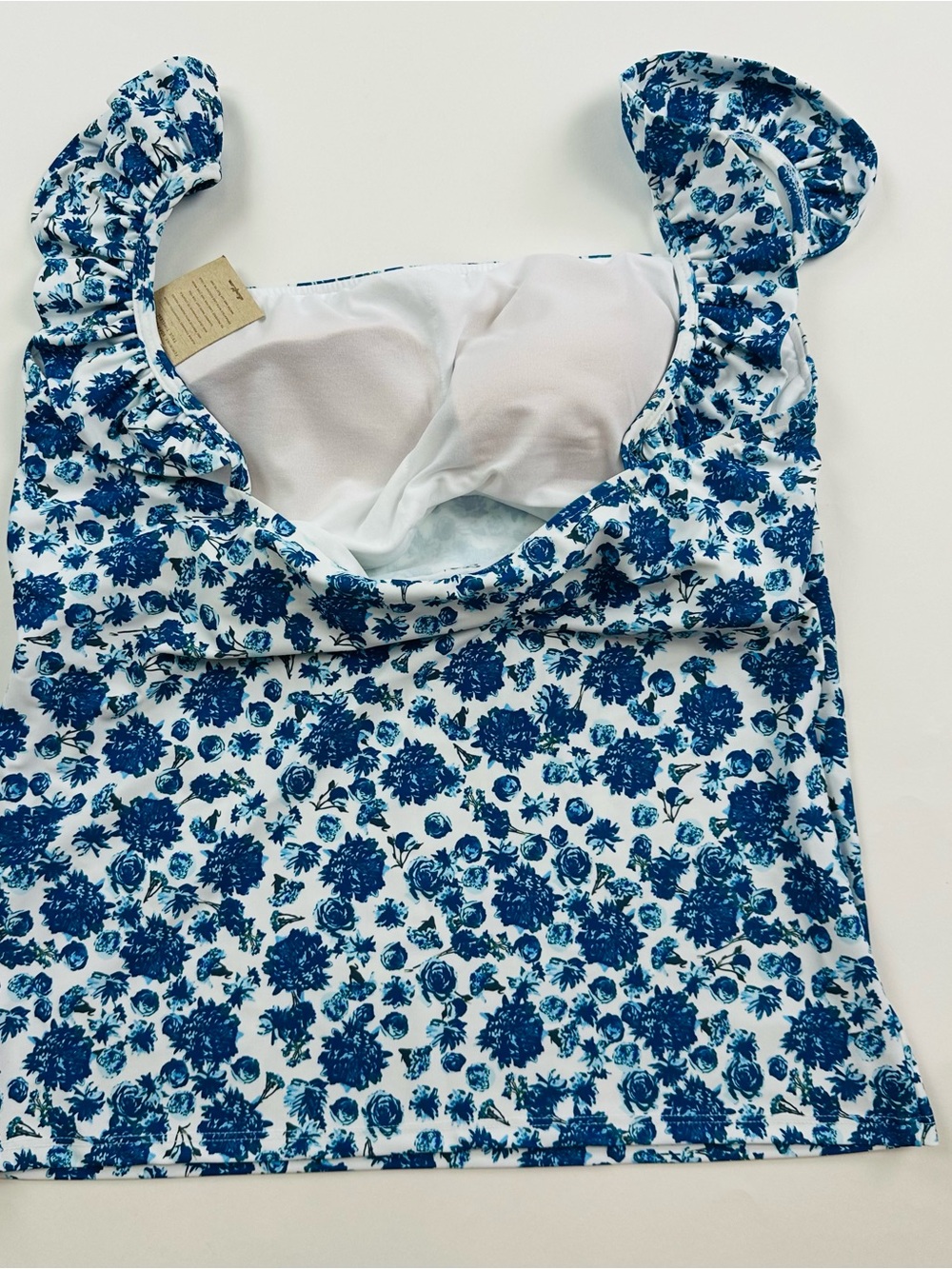 Albion Bella Tankini Top in Santorini Blue Floral Swimsuit Size XXXL - Picture 7 of 10